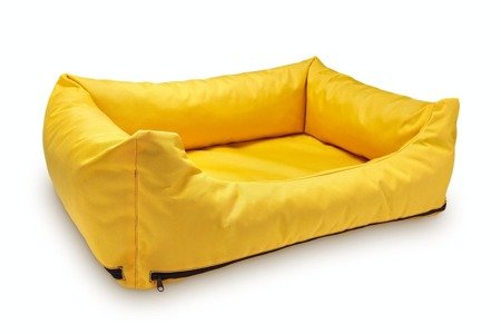 Loftowa modna kanapa, sofa - legowisko wodoodporne z wymiennymi pokrowcami XL żółte